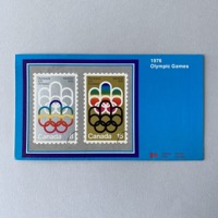 Commemorative stamp bulletin pamphlet - Olympic symbol