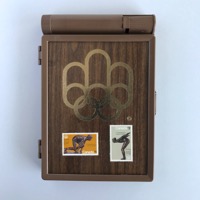 Olympic stamp souvenir case
