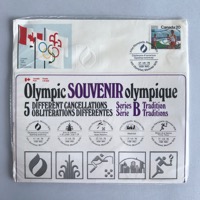 Olympic stamp cancellations souvenir series B - tradition